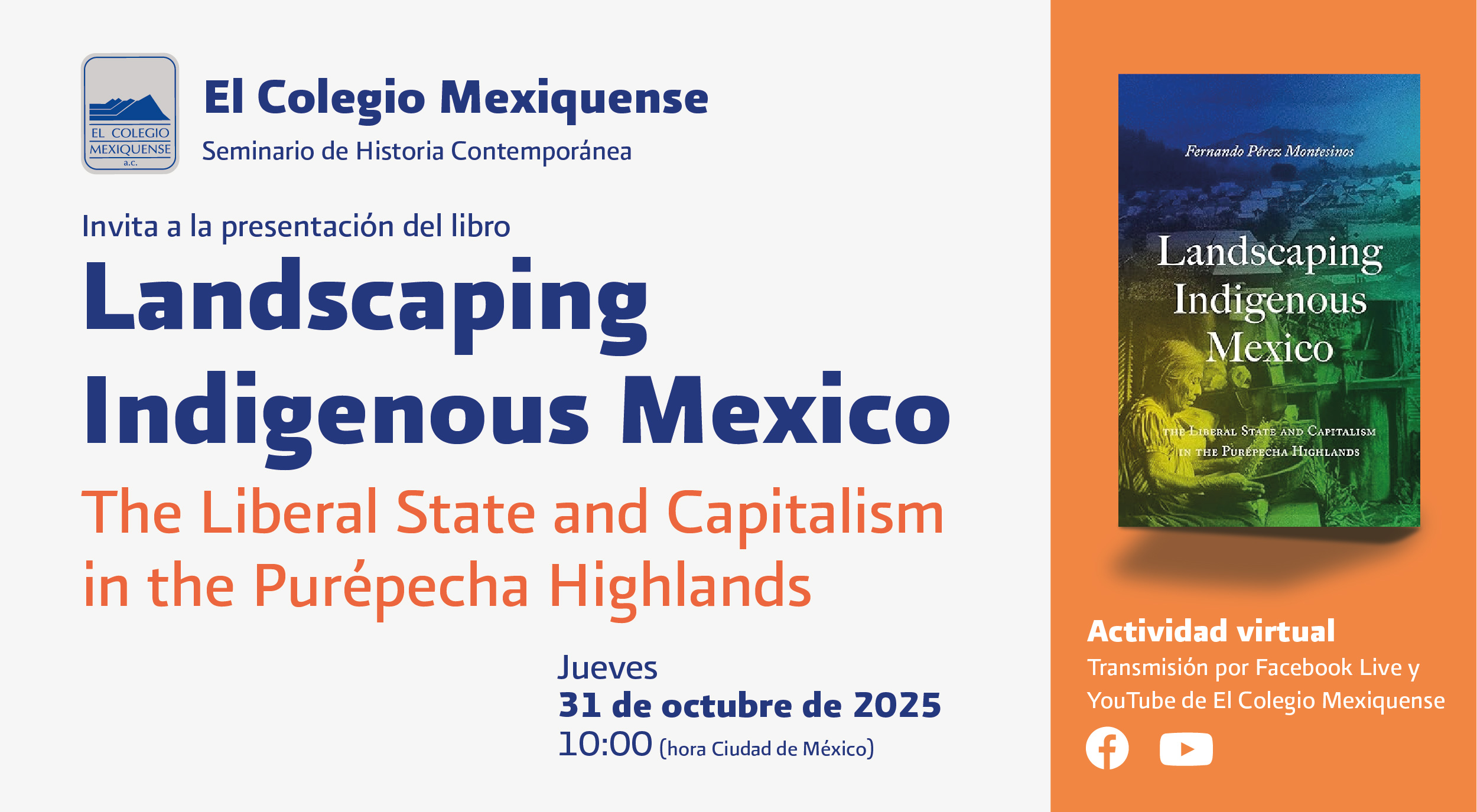 Presentación de libro. Landscaping Indigenous Mexico